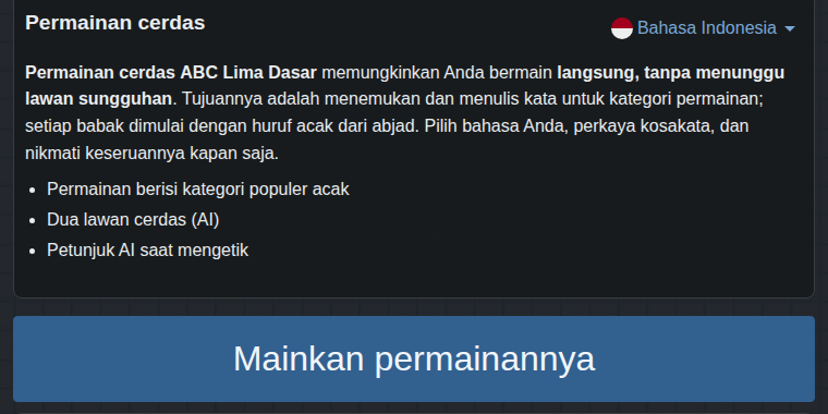 Awal permainan pintar