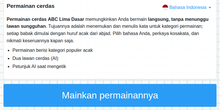 Awal permainan pintar